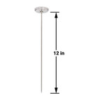 K83b1 12 Inch Soil   Compost Thermometer With Digital Composting Guide  32-178 F