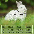 Rabbit Harness And Leash Set Escape Proof  Adjustable Soft Padded Vest  Breathab