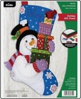 Bucilla Felt Christmas Stocking  holiday Gift Tower  Finished  Personalization