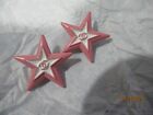 Chanel 2 Buttons   20 Mm  Pink Cc  White  Painted  Metal    This Is For 2