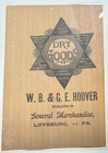 W s   G e  Hoover Dealers In General Mdse Loysburg Pa Printed Tissue Paper