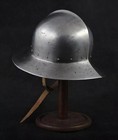     larp Kettle Helmet   Steel Hammered Medieval Blackened Armor Helmet   Knight