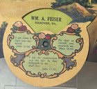 1934 Tri -fold Paper Fan Christ s Resurrection Funeral Director Advertising