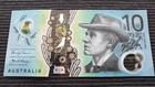 Australia  10 Dollars 2017 Ea17 Last Prefix Low Serial Unc Banknote
