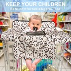 Polovillae Shopping Cart Cover For Baby 2-in-1 High Chair Cover With Safety