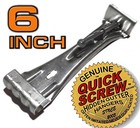 Quick Screw 6  Inch Aluminum Hidden Rain Gutter Bracket Hook Clip Style Hange   