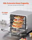 66l Commercial Convection Oven 2800w Stainless Steel Countertop Toaster Oven