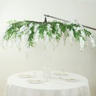 55  White Silk Wisteria Vine Hanging Artificial Flower Chandelier Party