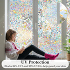 Stained Glass Window Clings Decorative Suncatcher Window Film Stickers