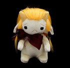 Handmade Yellow Monster With Horns   Faux Fur Art Doll Plush Orangeblossomdolls