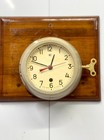 Russian Original Cccp Deco Maritime Key Winding Mechanical Wall Mount Ship Clock