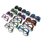 Vintage Round Sunglasses Uv Protection Retro Fashion Large Frame Shades For Wome