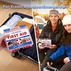 Compact 150-piece First Aid Kit - Emergency Medical Box With Clear Lid
