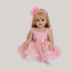 Adorable 22in Girl Lifelike Reborn Baby Dolls Full Body Vinyl Realistic Toddler
