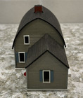 Vintage Hand Made G m Gudgel Miniature Bow House Gray Grey 1990 Signed  248
