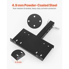 3600 15000lbs Trailer Hitch Winch Mount With 2  Receiver Powder-coated Steel For