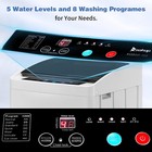 17 8lbs Full-auto Washer Dryer   Stainless Drum Dorm Rv Led 10 Programs
