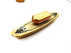 Vintage  Monogrammed Bakelite Celluloid Vanity   Dresser 6-piece Set  us6