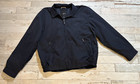 London Fog Men s Large Full-zip Mesh Lined Double Pockets Bomber Jacket Blue