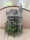 Victorian Vnt Style Wood Distressed Bird Cage Decor Green Shabby Chic Cottage Co