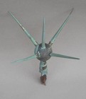 Vintage Antique Lightning Rod Finial Topper 5 Points