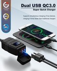 Extractme Motorcycle Usb Charger  Blue Voltmeter Phone Charger 