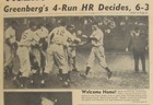 Vintage 1945 Detroit Tigers Win Pennant Baseball Newspaper
