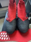 Adidas Ace 17  Purecontrol Fg Bb4314 Red Black Laceless Soccer Cleats Size 7