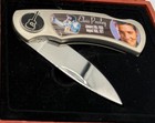 Elvis Presley Pocket Knife Lot Of 2 Wooden Display Boxes Tcb King Collectible