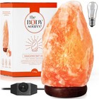 Large Himalayan Salt Lamp 8-10 Inch With Dimmer   Wooden Base   Calming Night Li