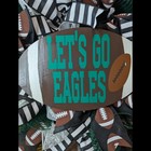 Eagles Football Wreath  Lets Go Eagles  Football Decor  Football Wreath