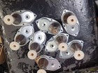 Set Of 8 Vintage 1950 s Mid Century Wood Table  Altec Jbl Speaker  Console Legs