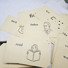 Vintage Pre Primer Picture Word Cards Flash-cards 1960 Whitman 80 Cards Nice 