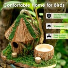 Premium Wooden Bird House Cedarwood Hanging Birdhouse With Predator Guard