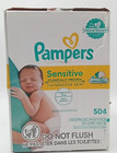 Pampers Sensitive Baby Wipes Water Based 504ct