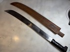 Vintage Legitimus Collins   Co  No 128 Machete   Leather Sheath - 22  Blade