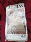 National Yarn Crafts Full Sz Afghan Crochet Kit Natura Acrylic    fisherman  Star   