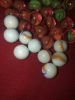 Vintage Glass Art Swirl Marbles Akro Agate Jabo And More  see Photos 
