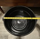 Vintage-graniteware-water Bath Canner-jar Rack-21 Qt -black white Speckle-3 Pcs 