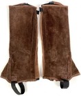 New Beautiful Tuffrider Leather Horse Riding Calf Guards Half-chaps Medium
