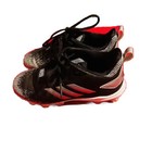 Adidas Soccer Cleats Athletic Shoes Youth Big Boys Size 5 Black Silver Worn Once