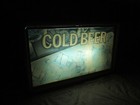 Vintage 1983 Miller High Life Cold Beer Lighted Bar Refrigerator cooler Sign