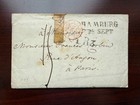 1842 Stampless Cover With Letter From Hamburg Germany To Paris France