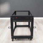 Vivo 12u 19  Open Frame Adjustable Server Rack  4 Post Mobile Data Holder