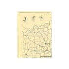 Historic County Map - Lamar County Texas - Highway Department 1936 - Vintage