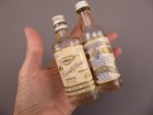 2 Tequila Sauza  Rodriguez  Mini Glass Liquor Bottles Empty