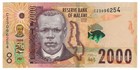 Malawi 2000 Kwacha  1 1 2022  - Chilembwe university new Variety P-70b Unc