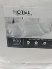 Hotel Signature Sateen 800tc 100  Cotton  6 Pcs Sheet Set Full Size White