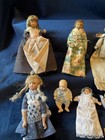 Huge Antique Vintage Dollhouse Dolls Babies Cribs Porcelain Madam Alexander