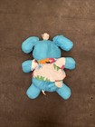 Vtg 1987 Fisher Price Puffalump Blue Pink Elephant Plush 18  Stuffed Animal Toy